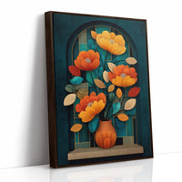 Golden Poppies In Midnight Alcove