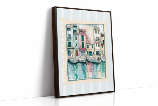 Harbor Stamp, Fishing Boats at Rest