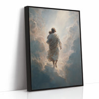 Celestial Journey Through Parted Clouds