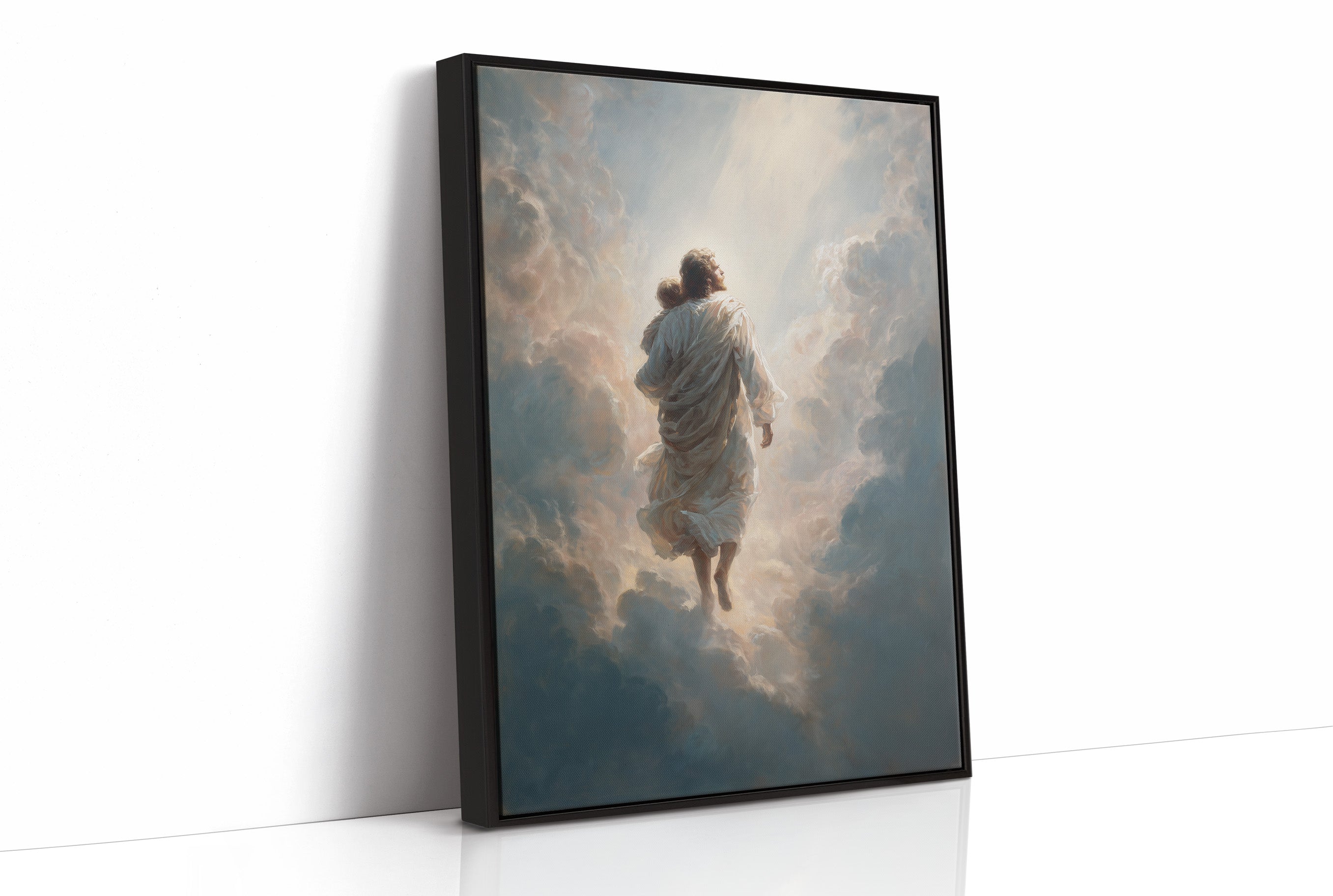 Celestial Journey Through Parted Clouds