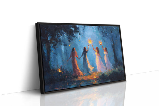 Lanterns Held By Twilight Sisters