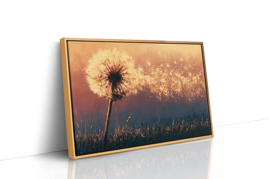 Dandelion Ablaze at Dusk