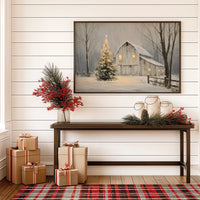 Winter Barn Glows With Christmas Magic