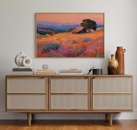 Sunset Over Fields of Gold