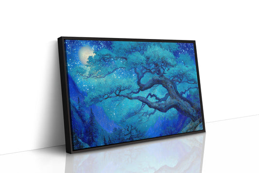 Sapphire Oak Under Celestial Light