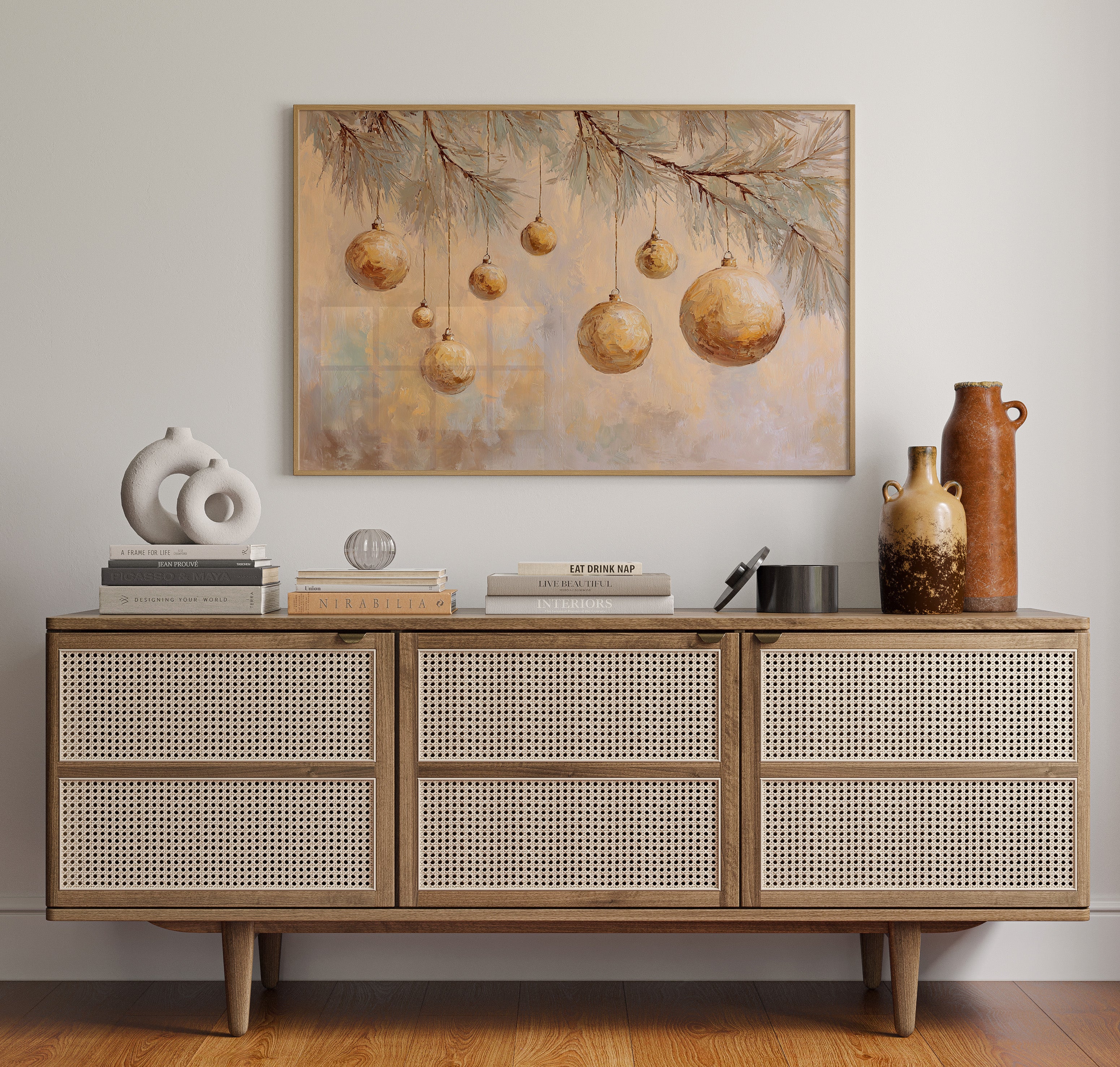 Glistening Orbs of Winter's Embrace