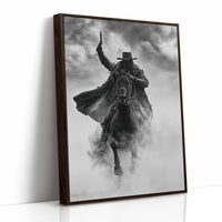 Silhouetted Outlaw in the Dust