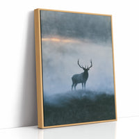 Elk on the Misty Ridge
