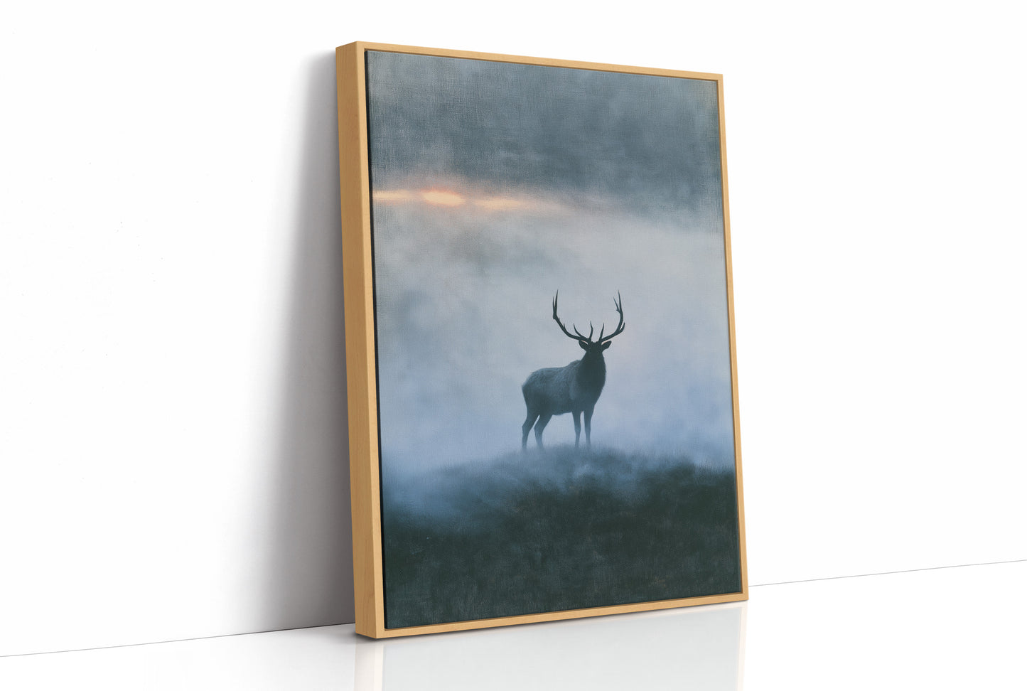 Elk on the Misty Ridge