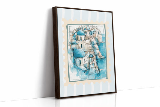 Santorini Blue, Sketched in Stamp