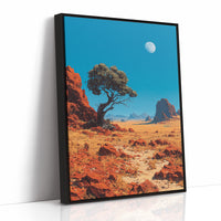 Noon Moon Over Red Country