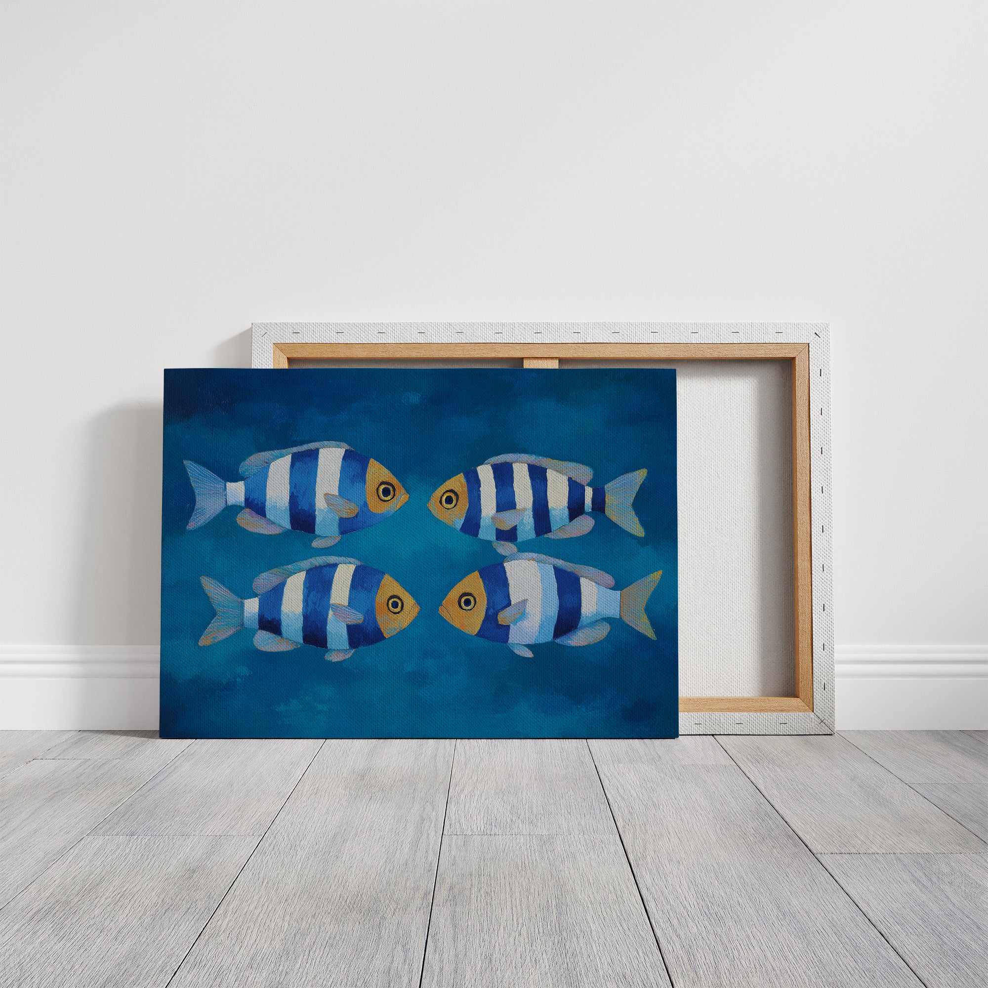 Striped Swimmers Meet At Sea