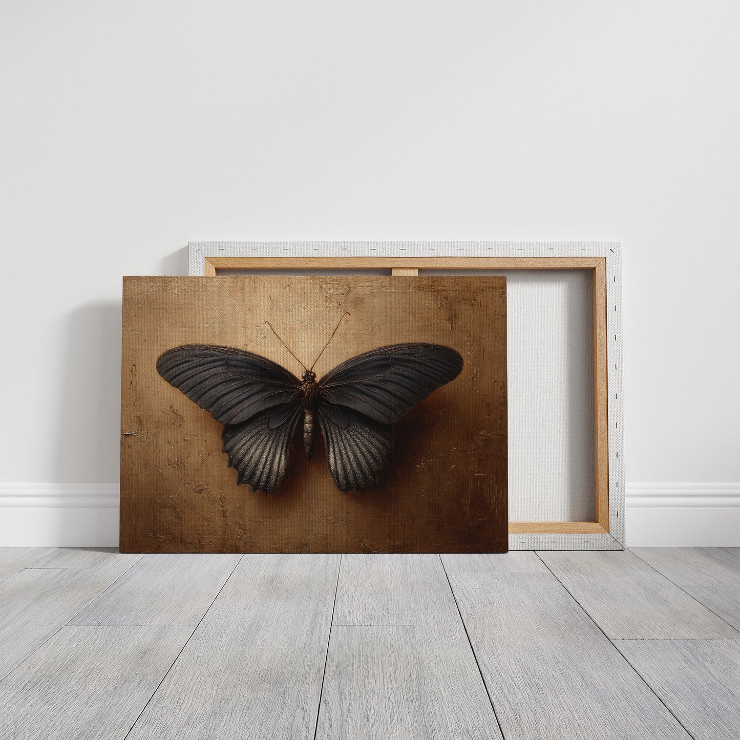 Midnight Wings on Gold