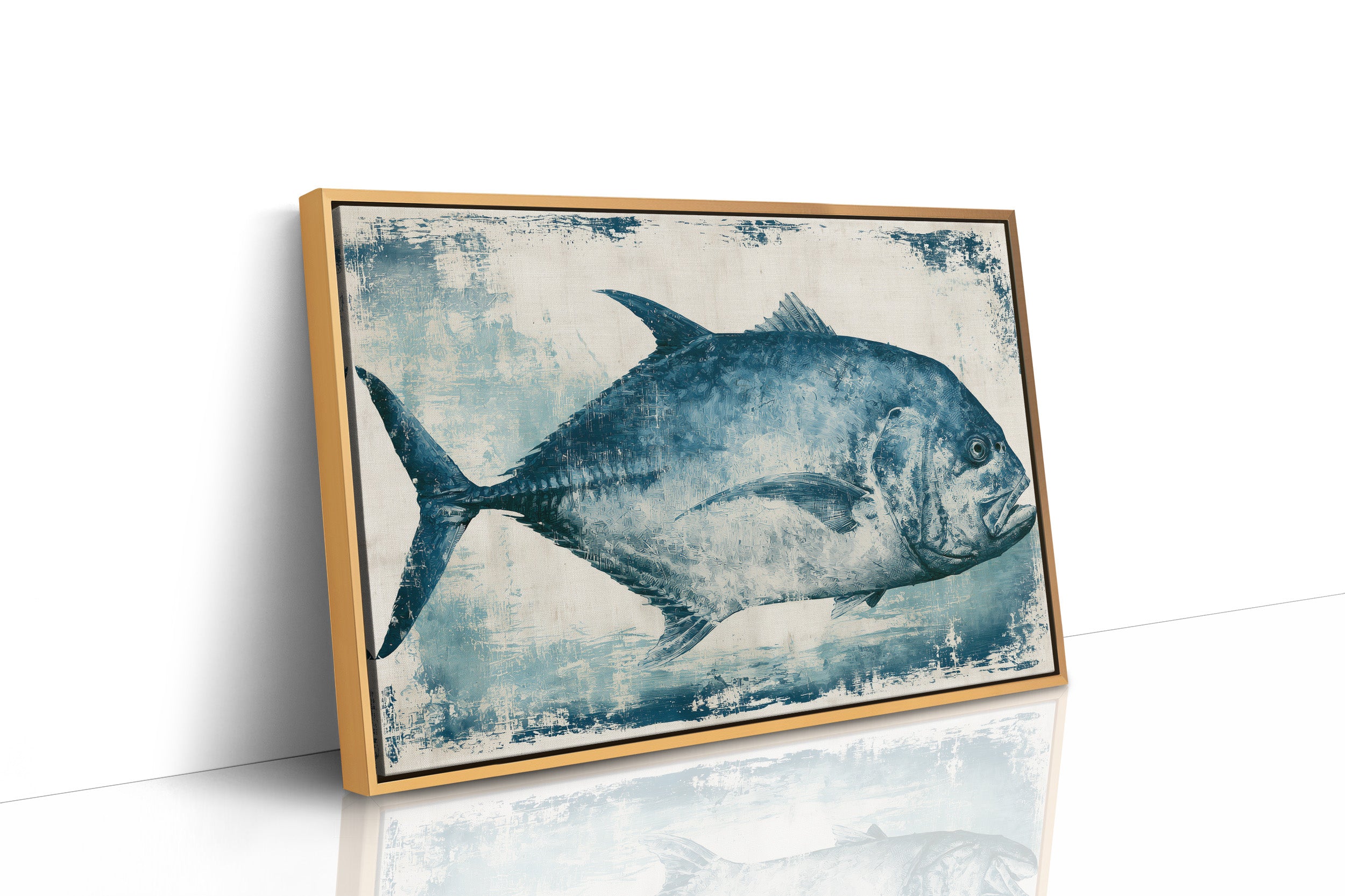 Blue Pompano, Textured Study
