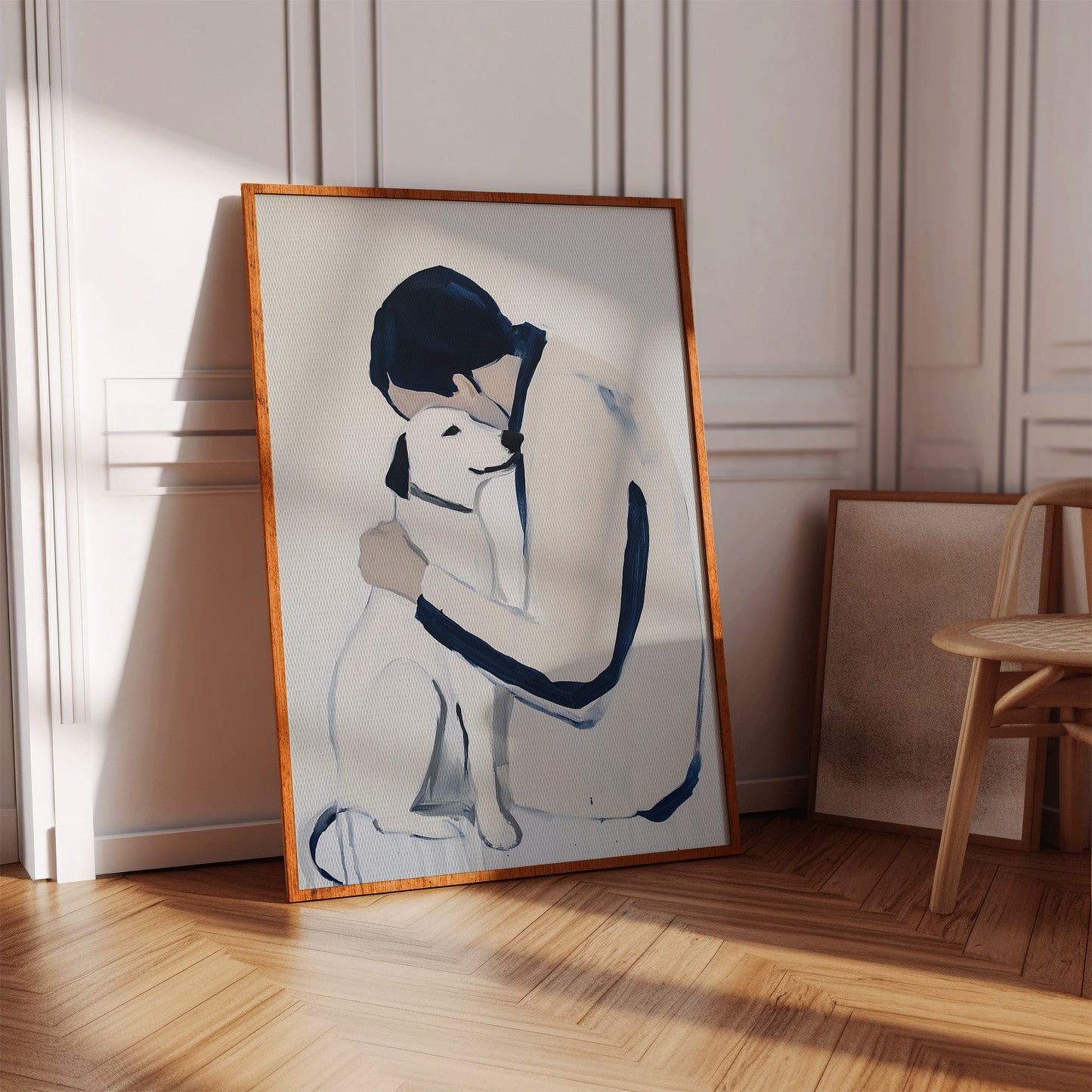 Loyal Hearts In Navy And White