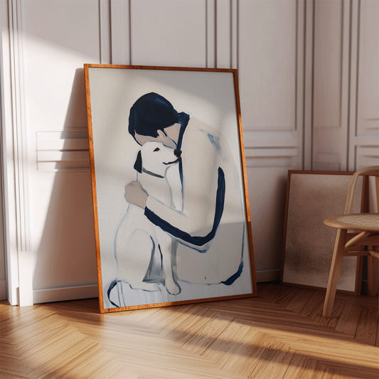 Loyal Hearts In Navy And White