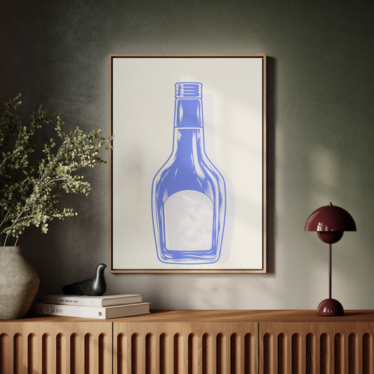Periwinkle Glass Holds Empty Stories