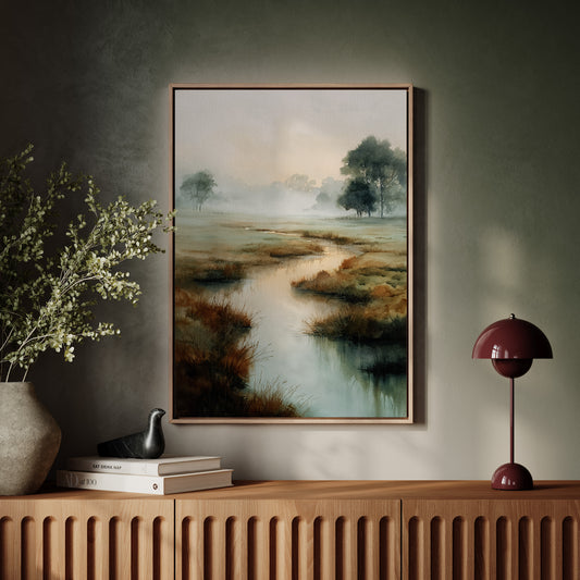 Morning Mist Over Still Waters
