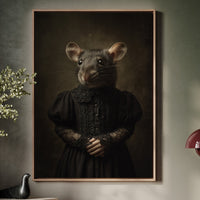 Elegant Rodent in Victorian Attire