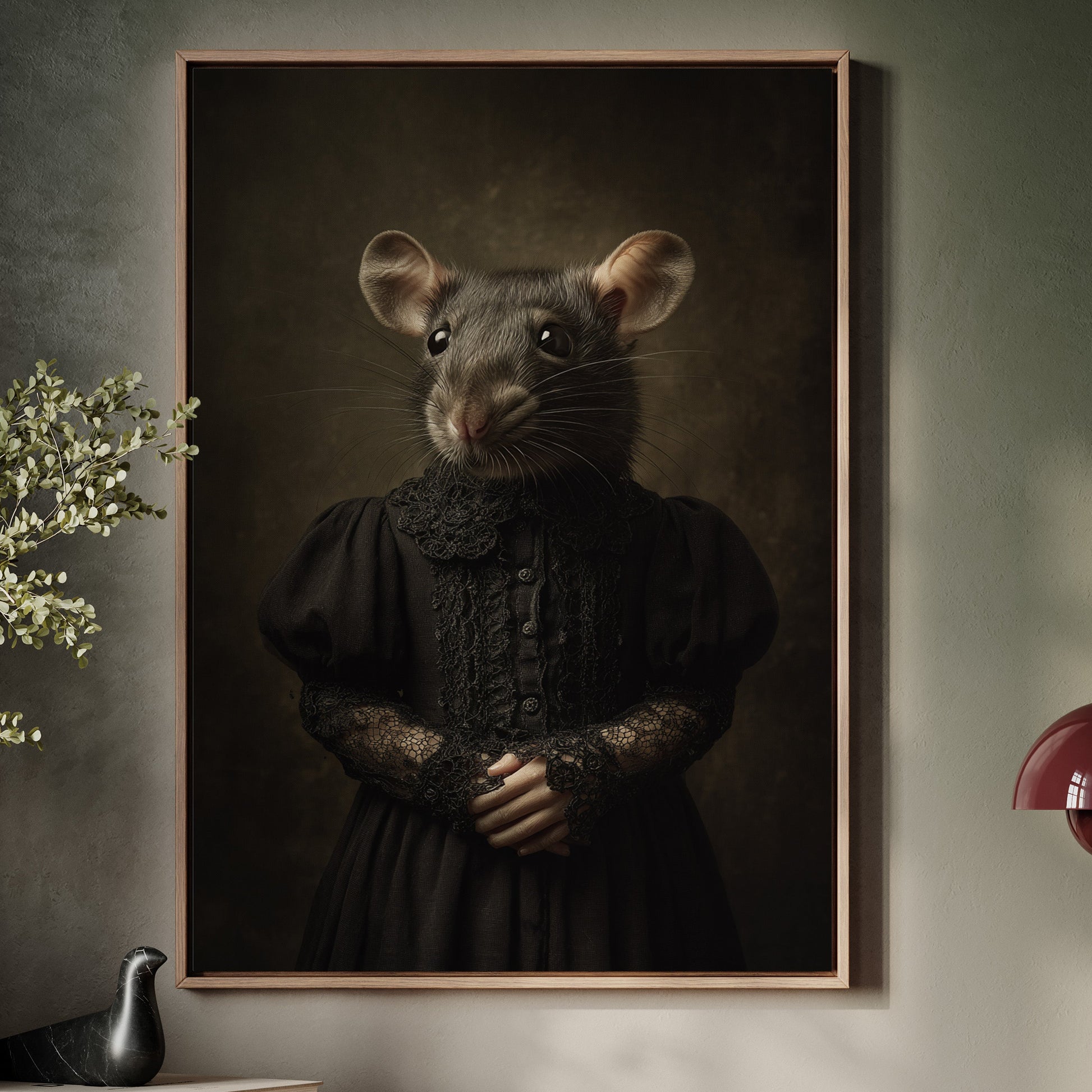 Elegant Rodent in Victorian Attire