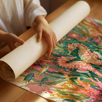 Seagrass Sweethearts: Watercolor Seahorse Duo