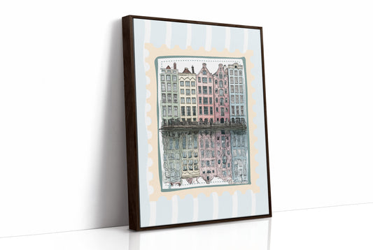 Amsterdam Gables, Stamped in Pastel