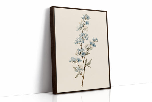 Blossom Branch In Blue And Cream