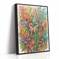Seagrass Sweethearts: Watercolor Seahorse Duo