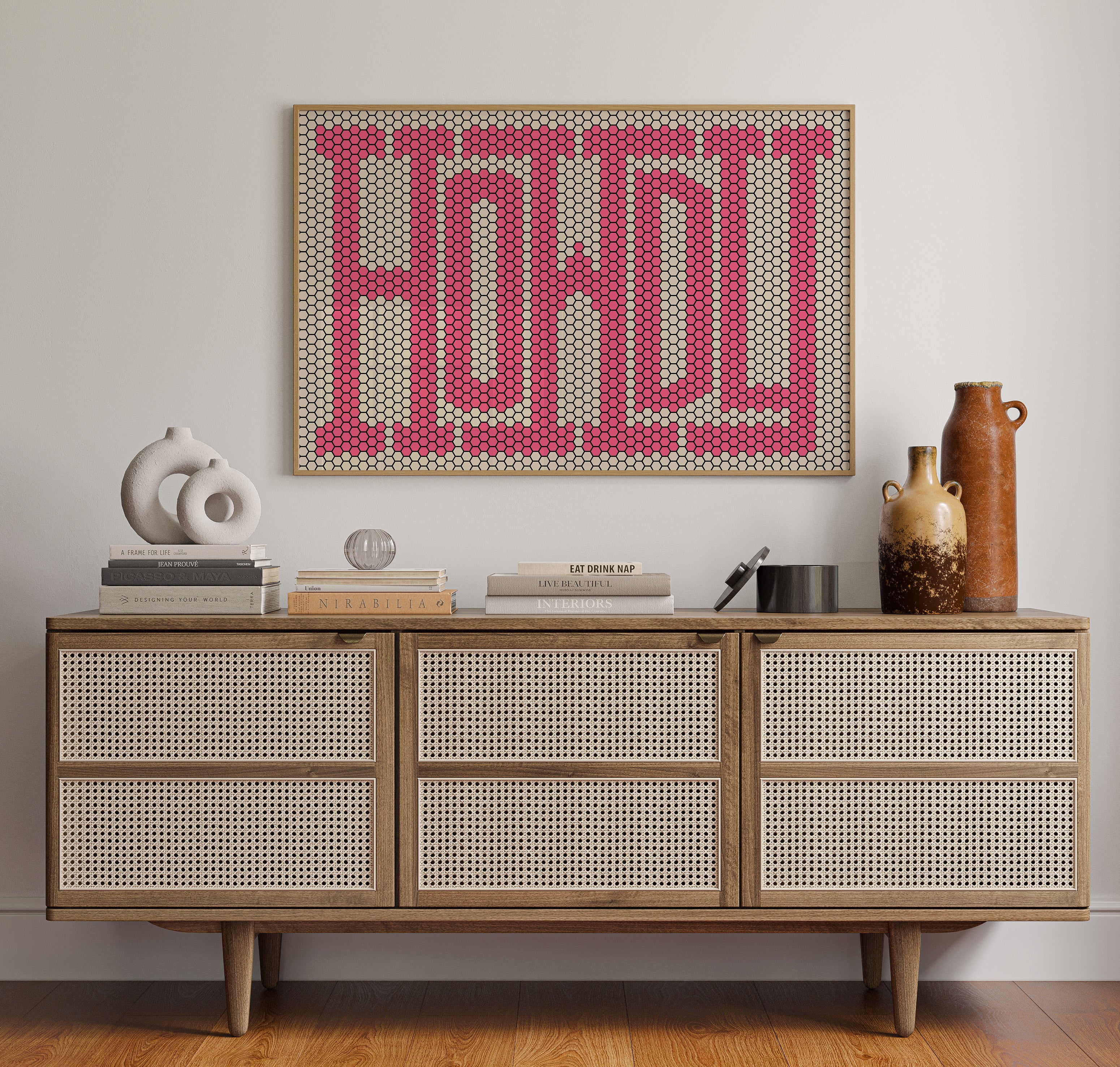Howdy Pink Mosaic Western Greeting
