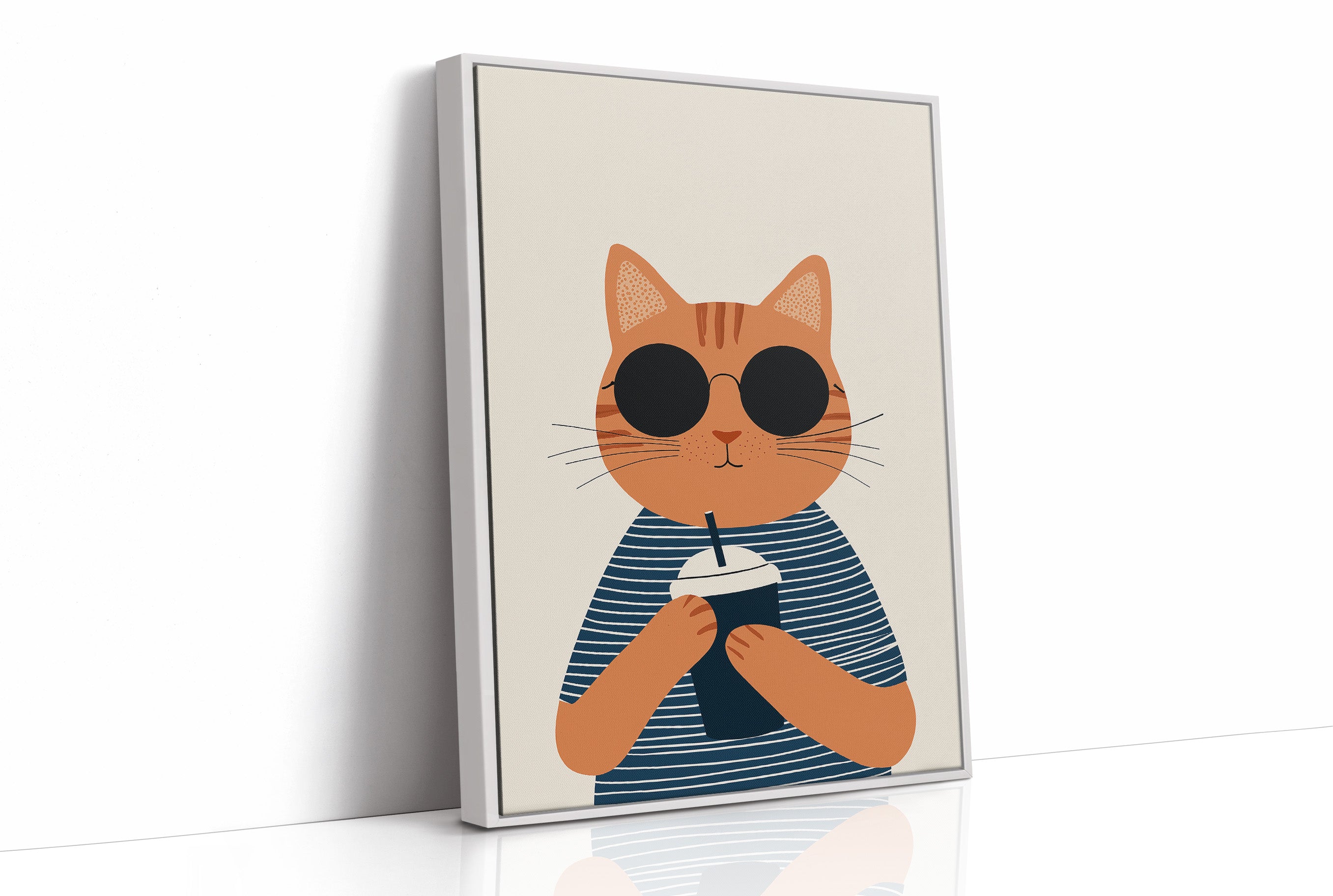 Cool Cat With Coffee
