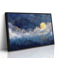 Full Moon Bathes Midnight Waters