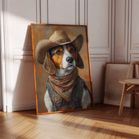 Deputy Beagle in Bandana and Hat