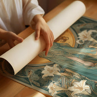 Gilded Grace Among Lilies