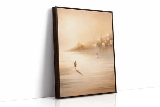 Ethereal Journey Through Amber Waters