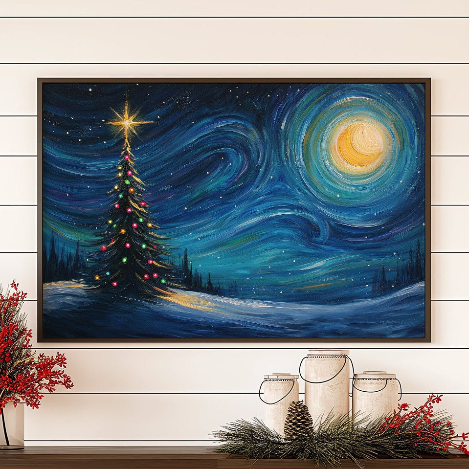 Starlit Pine Dances With Moon