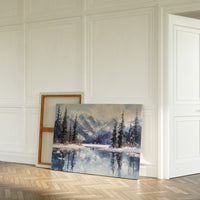 Alpine Lake Mirrors Winter's Grace