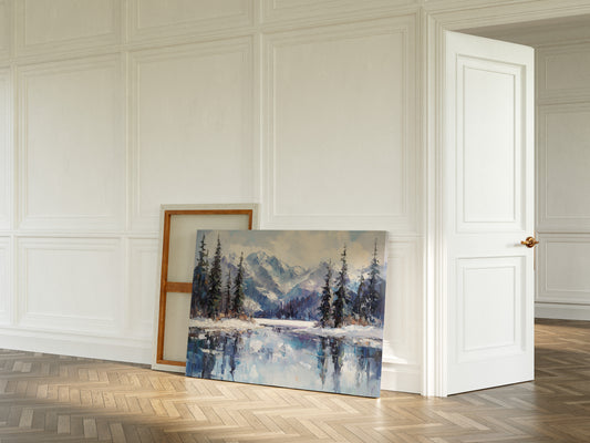 Alpine Lake Mirrors Winter's Grace