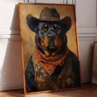 Rottweiler Ranger in the Wild West