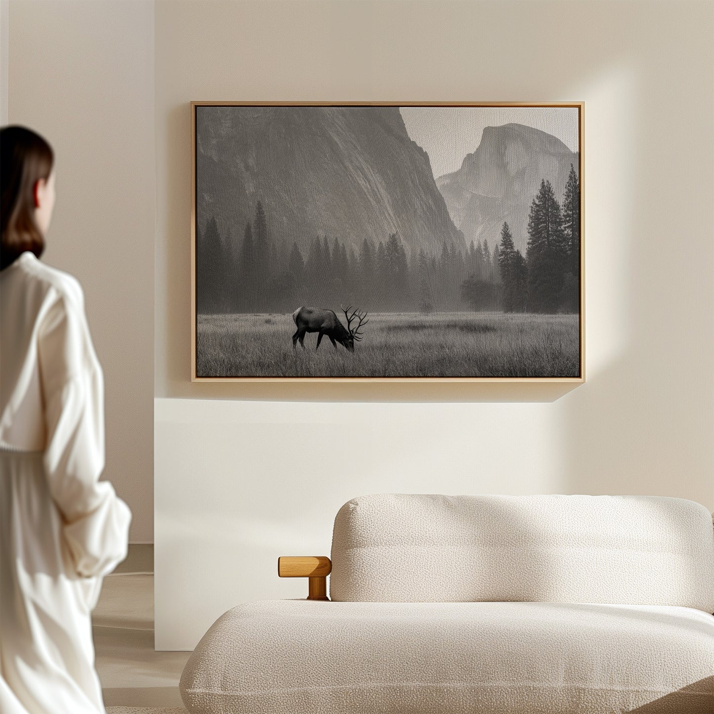 Lone Elk Graces Valley Floor