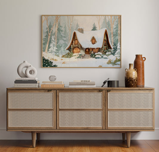 Cottage Beneath a Winter Veil