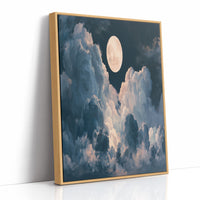 Full Moon Above the Clouds