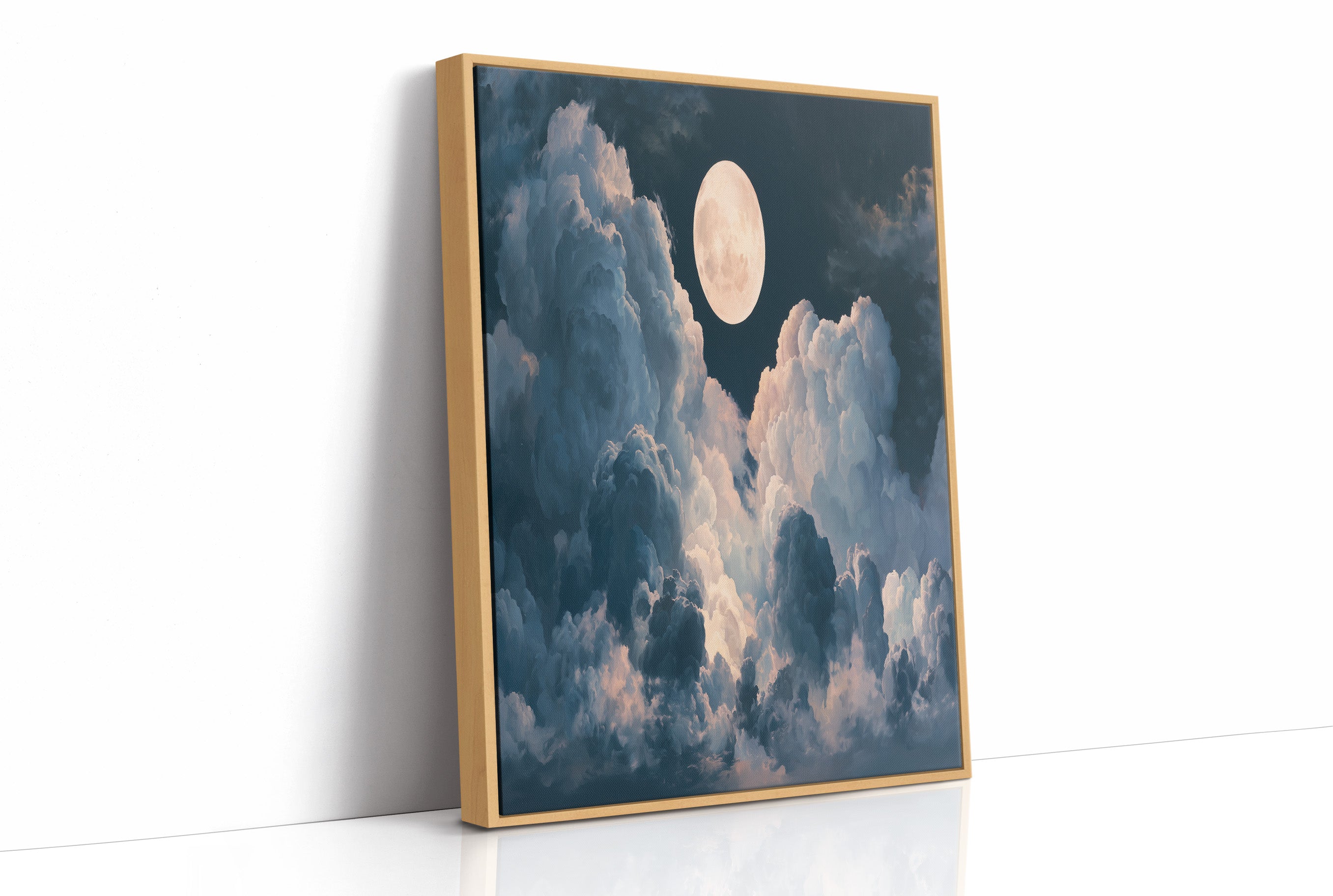 Full Moon Above the Clouds