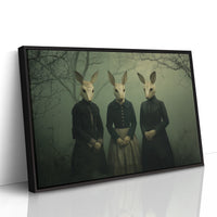 Woodland Sisters In Victorian Attire