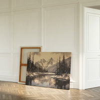 Winter's Mirror Shows Mountain Tales