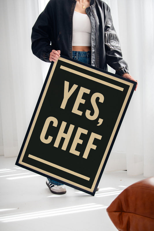 Yes Chef Kitchen Command Print