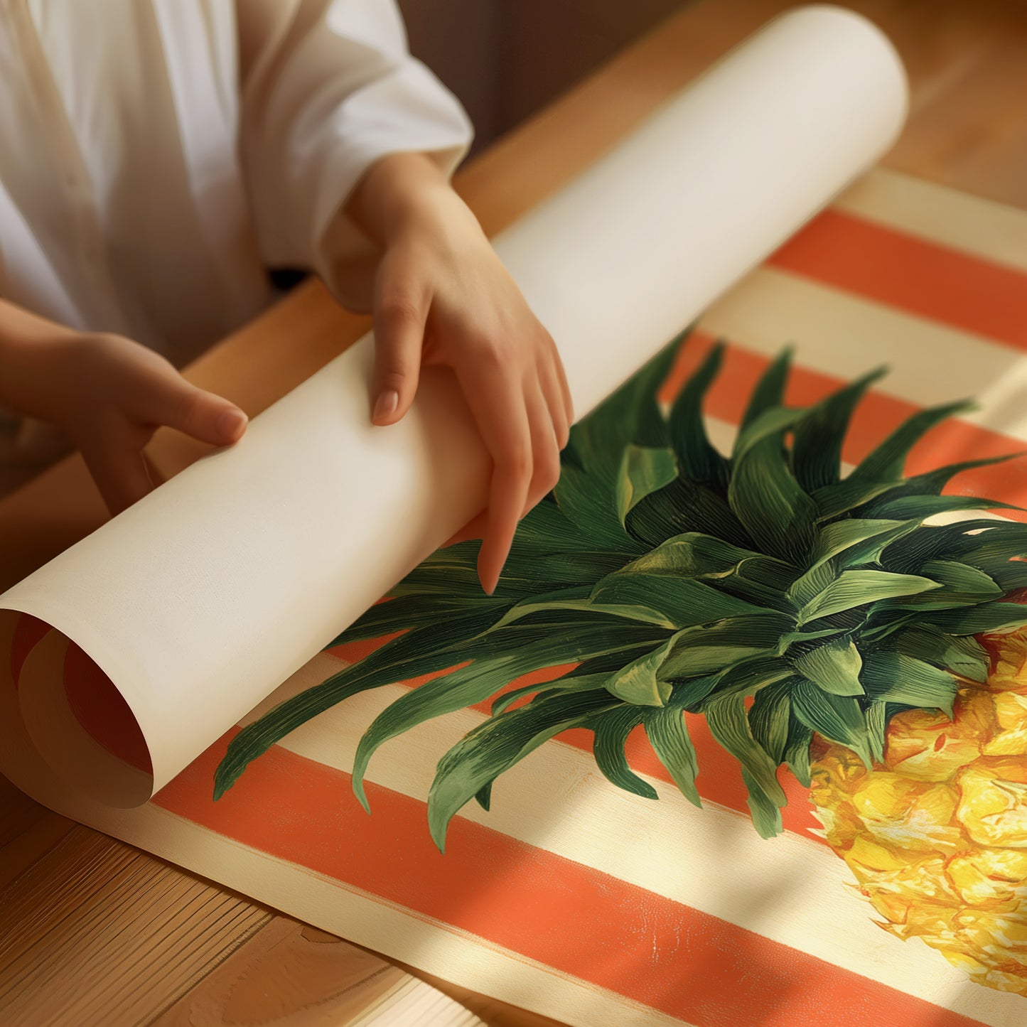 Golden Slice in Summer Stripes