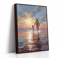 Gentle Steps Through Golden Waters