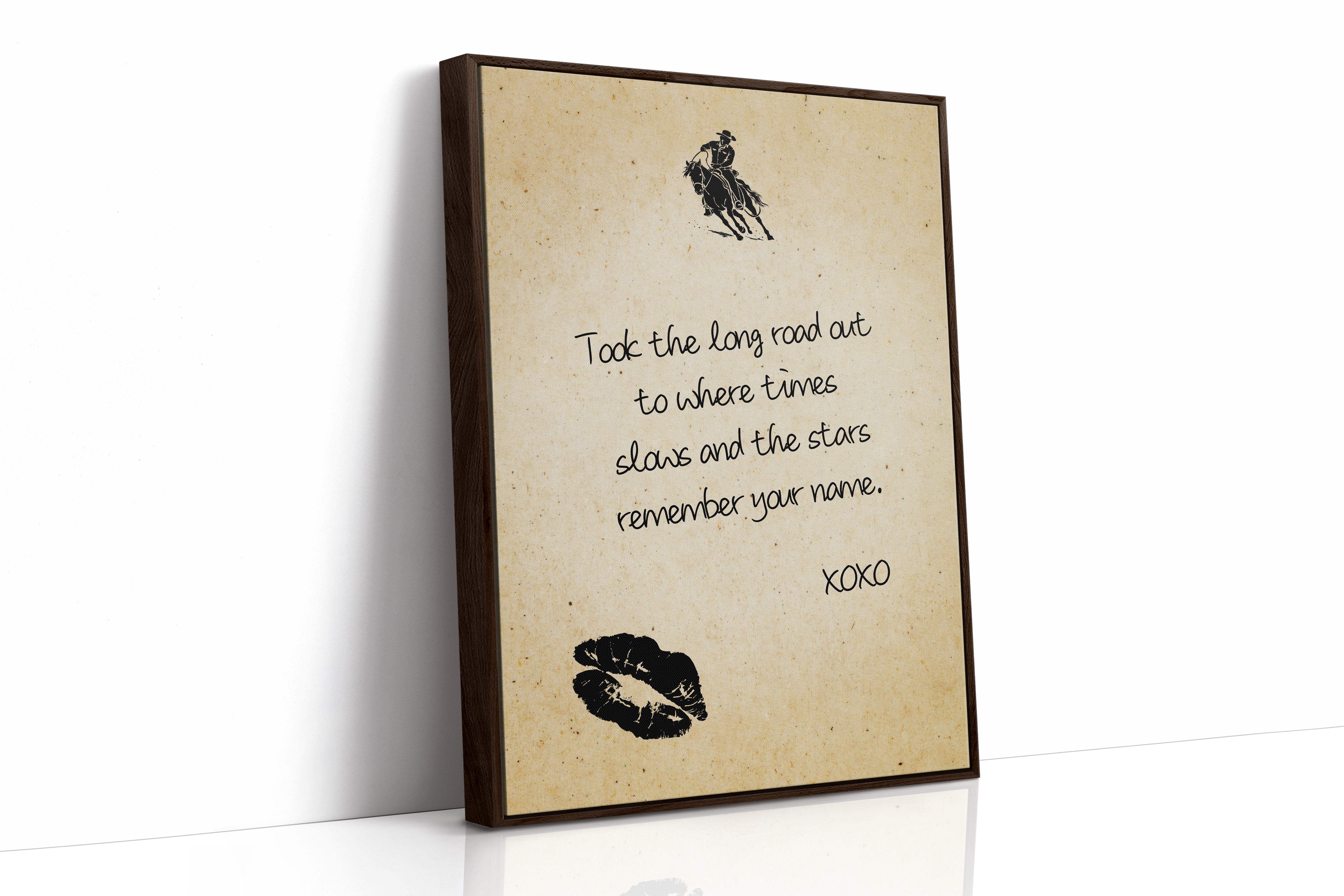 Took the Long Road Out — Cowboy Love Letter Print