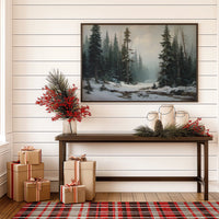 Winter Pines Guard Silent Stream