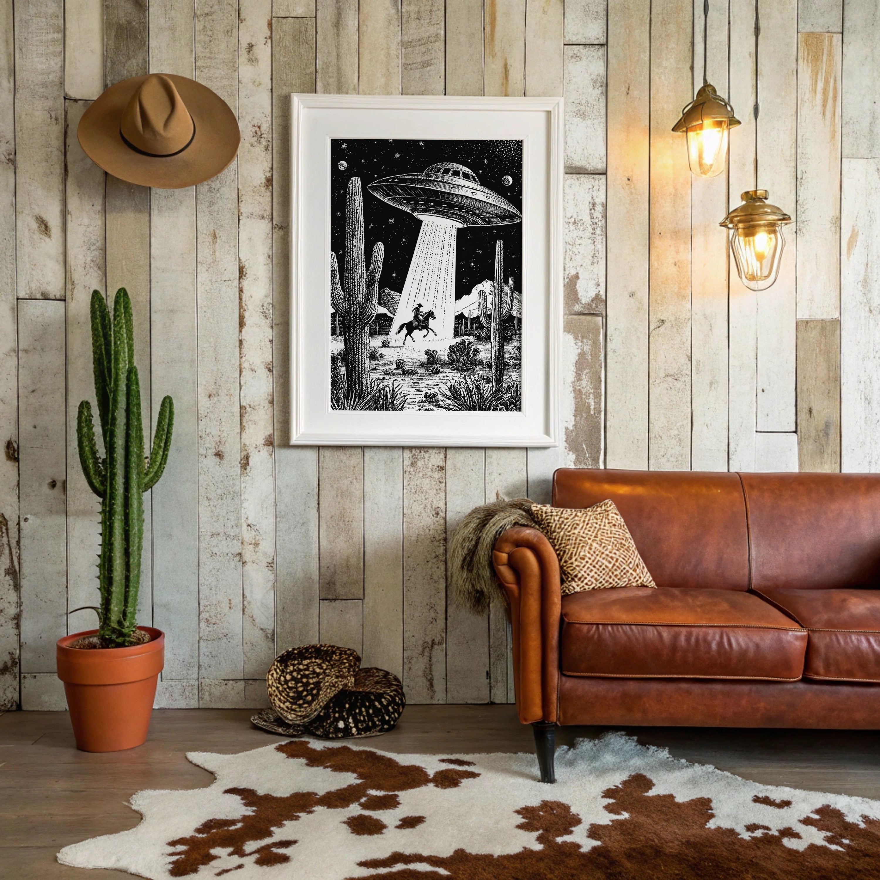 Desert Cowboy Meets Midnight Visitors